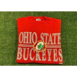 Vintage Ohio State Buckeyes sweatshirt mens small red football crewneck OSU RK